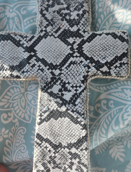 Snakeskin cross